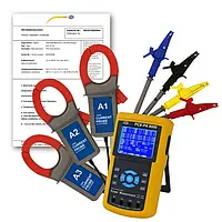 3 faser af energimåleindretning inklusive ISO -kalibreringscertifikat