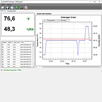 Fugtmåler PCE-HT 72-software