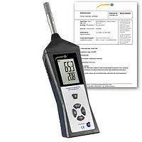 Hygrometer PCE-HVAC 3S ICA inklusive ISO-kalibreringscertifikat