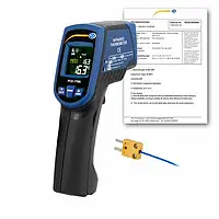 Pyrometer inklusive ISO -kalibreringscertifikat