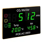 Miljømålingsteknologi CO2 måleenhed PCE-AC 2000