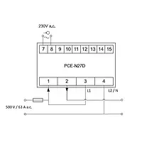 Forbindelsesplan Power Display / Performance Display -enhed