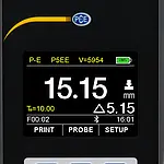 Ultralyds Tykkelsesmåler PCE-TG 300-NO5/90 Display