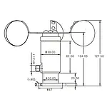 Vindsensor PCE-FST-200-201 Dimensioner