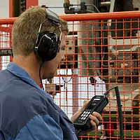 Vibrationsmåleapparat Anvendelsesbillede