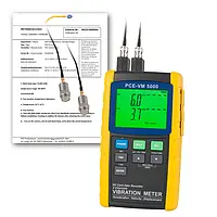 Vibrationsmålingsteknologi PCE-VM 5000-ICA inkl. ISO-kalibreringscertifikat 