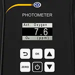pH meter display