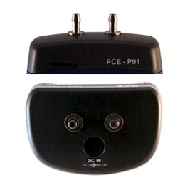 Anschlüsse des Differendruck-Manometers PCE-P01