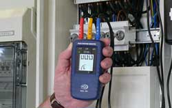 Drehfeldrichtungsanzeige in der Anwendung.