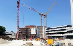 Windmesser zur Überwachung von Großbaustellen.