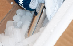 Trockeneis Datenlogger wird dem Paket zugelegt.