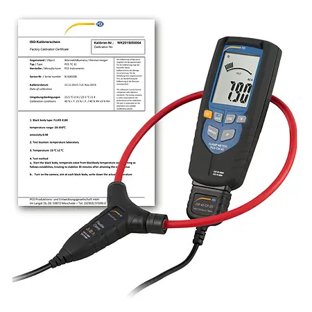 Amperemeter PCE-CM 40-ICA inkl. ISO-Kalibrierzertifikat