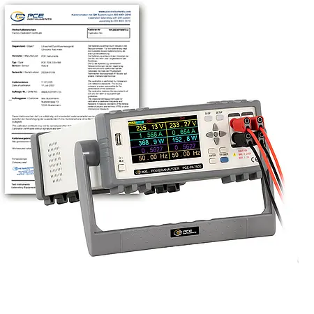 Amperemeter PCE-PA 7500-ICA inkl. ISO-Kalibrierzertifikat