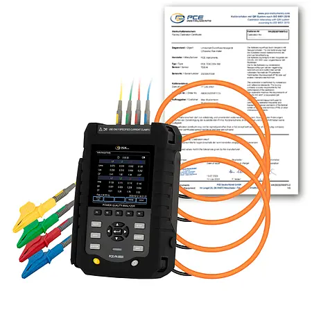 Amperemeter PCE-PA 8500-ICA inkl. ISO-Kalibrierzertifikat