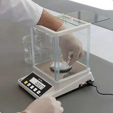 Analysenwaage  Anwendungsbild