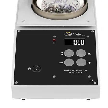 Aschegehalt Messgerät Display