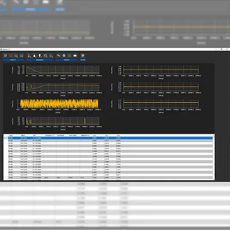 Beschleunigungsaufnehmer PCE-VDL 16I Software