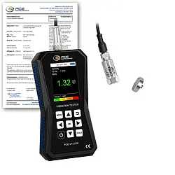 Beschleunigungsaufnehmer PCE-VT 3700-ICA inkl. ISO-Kalibrierzertifikat