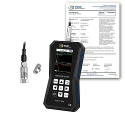 Beschleunigungsaufnehmer PCE-VT 3900-ICA inkl. ISO-Kalibrierzertifikat