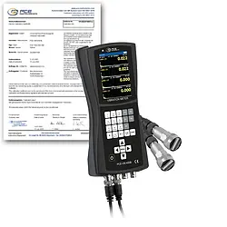 Beschleunigungsaufnehmer / Schwingungsaufnehmer PCE-VM 400B-ICA inkl. ISO-Kalibrierzertifikat