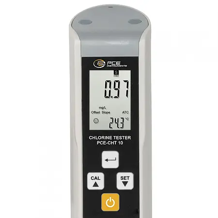 Chlormessgerät / Chlor Tester Display