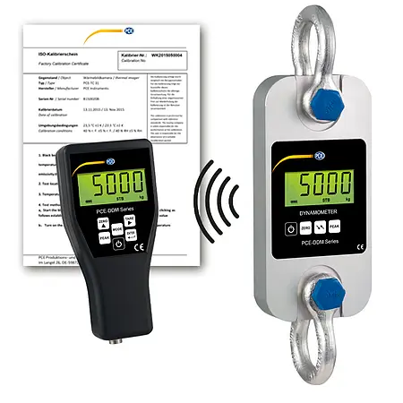 Digitale Waage PCE-DDM 5-ICA inkl. ISO-Kalibrierzertifikat