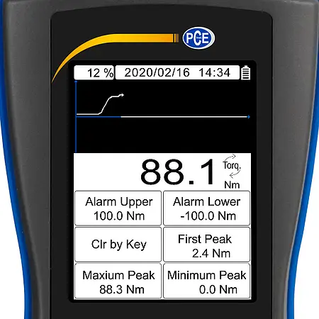 Drehmoment-Messgerät PCE-DFG N 100TW Display