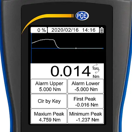  Drehmoment-Messgerät PCE-DFG N 5TW Display