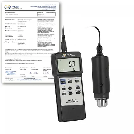 Drehmoment-Messgerät / Drehmomentmesser PCE-TM 80-ICA