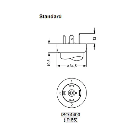 Standardkabelanschluss vom Druckmessumformer