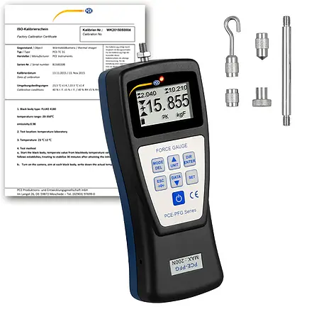 Durometer PCE-PFG 200-ICA inkl. ISO-Kalibrierzertifikat