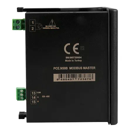 Einbauanzeige Seitenansicht