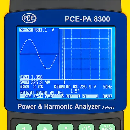 Elektrische Messtechnik Leistungsmesser PCE-PA 8300 Display