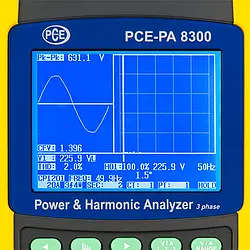Elektrische Messtechnik Leistungsmesser PCE-PA 8300 Display