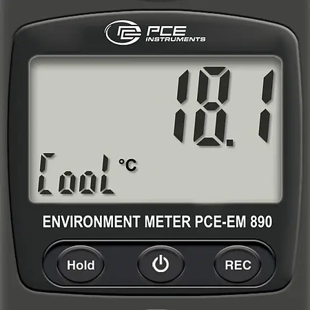 Flügelradanemometer Display