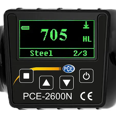 Härtemessgerät PCE-2600N Display