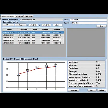 Härtemessgerät / Härtetestgerät Screenshot