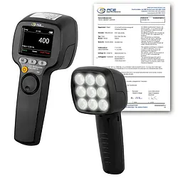 Handtachometer PCE-DSX 10-ICA inkl. ISO-Kalibrierzertifikat