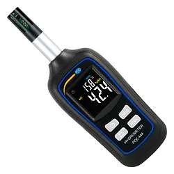 HLK-Messgerät für Feuchte / Temperatur PCE-444 Front