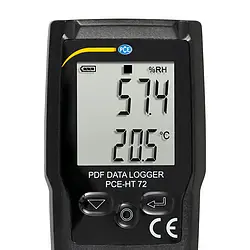 HLK-Messgerät für Feuchte / Temperatur PCE-HT 72 Display