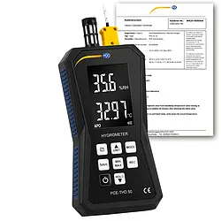 HLK-Messgerät für Feuchte / Temperatur PCE-THD 50-ICA inkl. ISO-Kalibrierzertifikat
