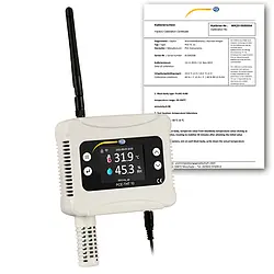 HLK-Messgerät für Feuchte / Temperatur PCE-THT 10-ICA inkl. ISO-Kalibrierzertifikat