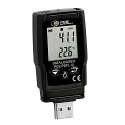 HLK-Messgerät für Luftdruck / Temperatur PCE-PDFL 10
