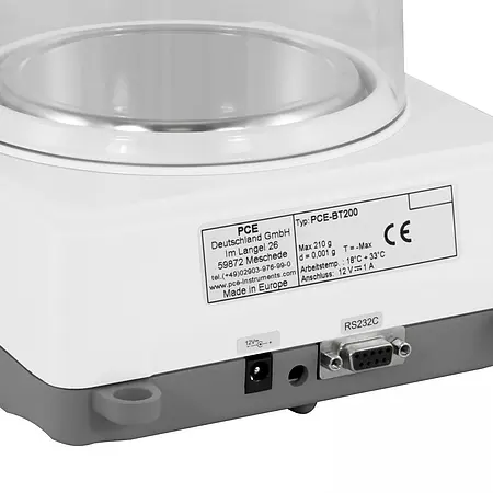 Kompaktwaage Anschlüsse