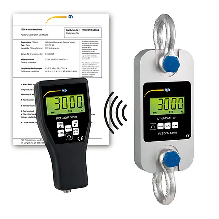 Kraftmesser PCE-DDM 3-ICA inkl. ISO-Kalibrierzertifikat