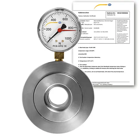 Kraftmesser PCE-HFG 1K-ICA inkl. ISO- Kalibrierzertifikat