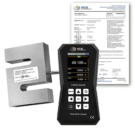 Kraftmessgerät PCE-DFG 50K X-ICA