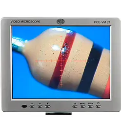Werkstattmikroskop PCE-VM 21 Displaydarstellung