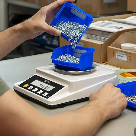 Laborwaage Anwendungsbild