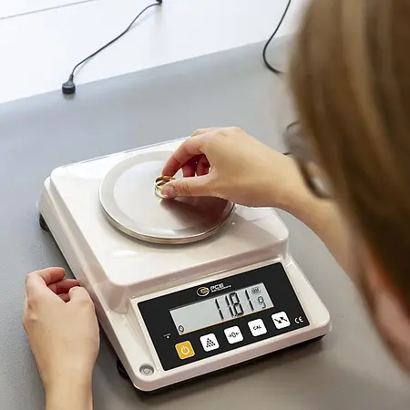 Laborwaage Anwendungsbild